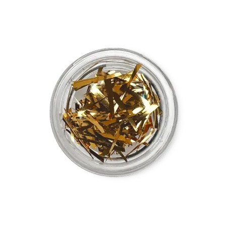 Mline Beauty Confetti neglestripes Shining Gold guld
