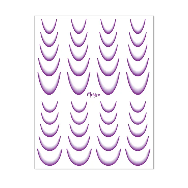Moyra Watertransfer Ombre No.07 Purple neglemærker lilla