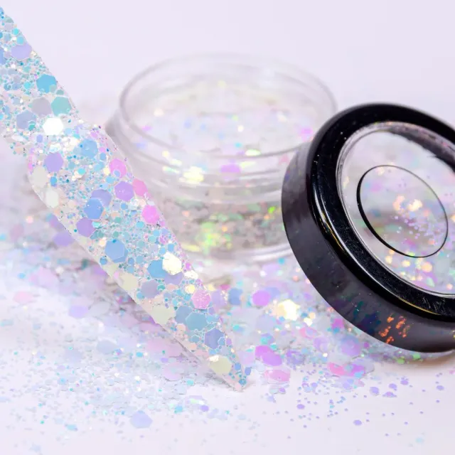 Moonflair Blizzard glitter 2-4 g hvid vinter