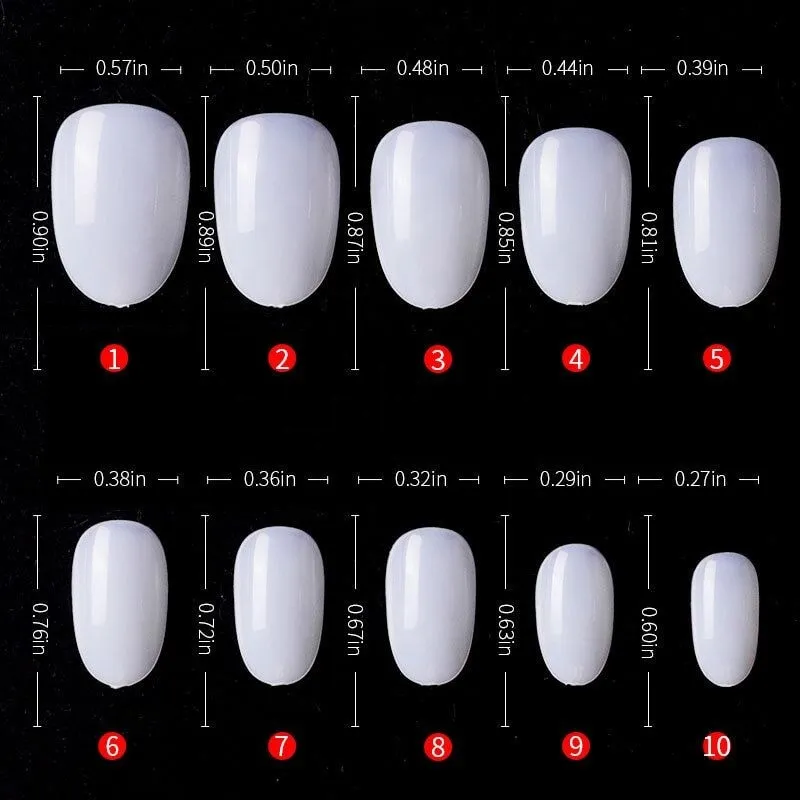 Moonflair Decoration Tips negletips oval small 500 stk
