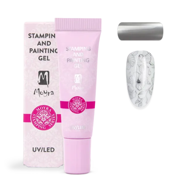 Moyra Stamping Gel No. 08 Chrome Silver malegel 7 g