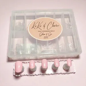 Clear Jelly Stamper Glam & Go Round kunstige negle 240 stk