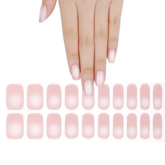 Clear Jelly Stamper Gel-ly Wraps 338 neglewraps pale pink 20 stk