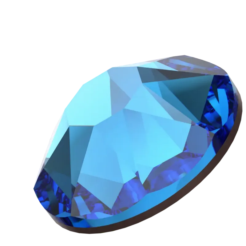 Beautystones Crystals Capri Blue neglekrystaller blå glans