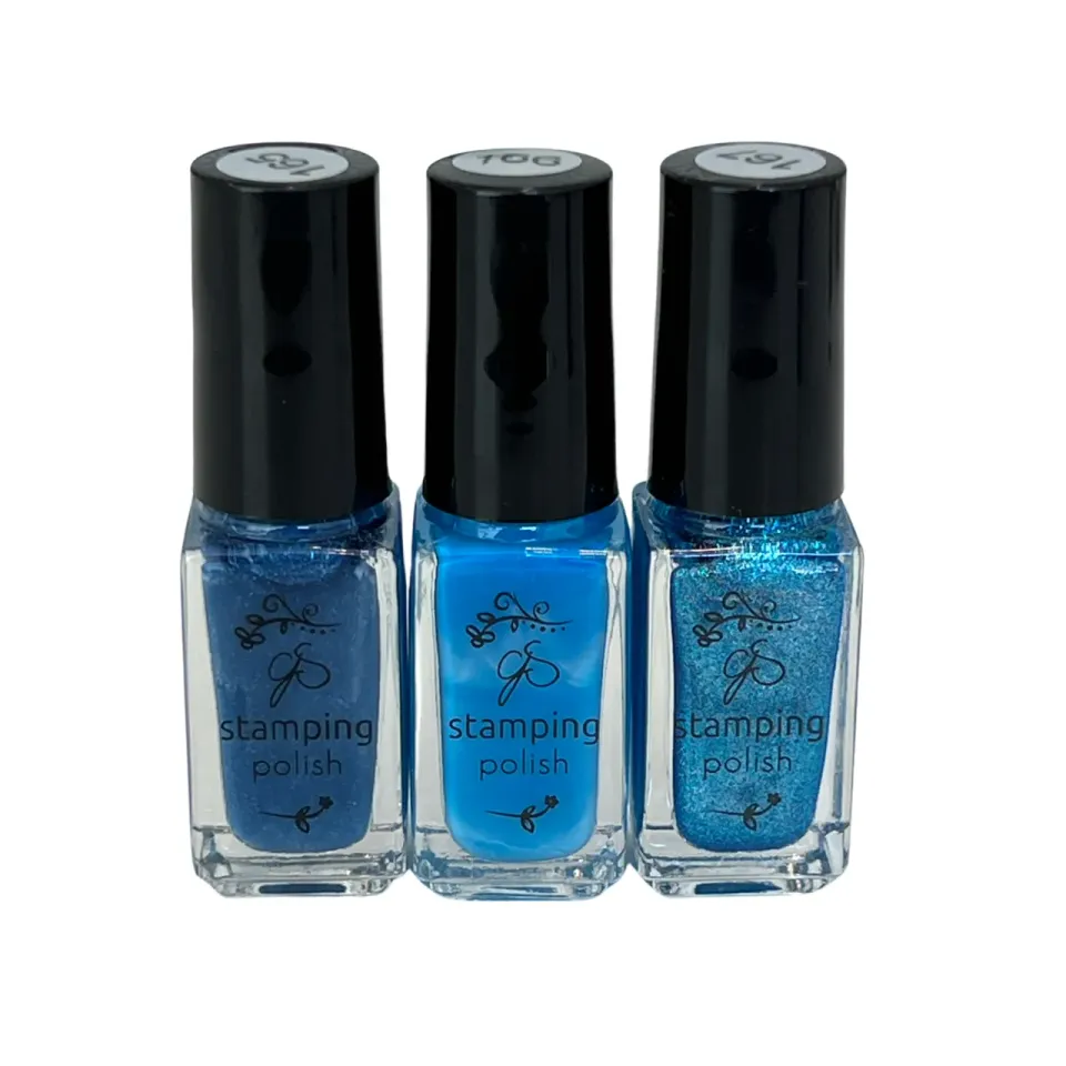 Clear Jelly Stamper Peacock Trio stampinglak sæt 3x5 ml grøn-blå