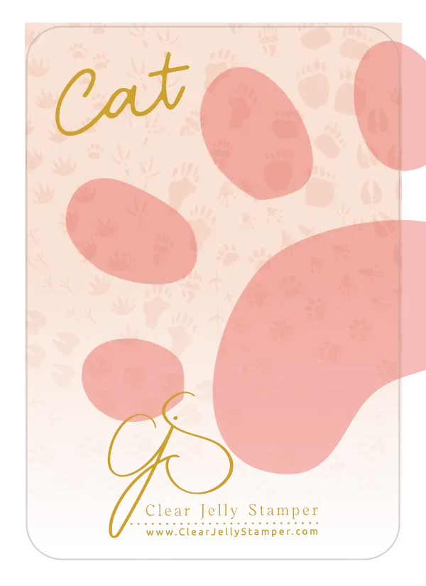 Clear Jelly Stamper Paw-Sibilities skraber XL Woof Cat Frog