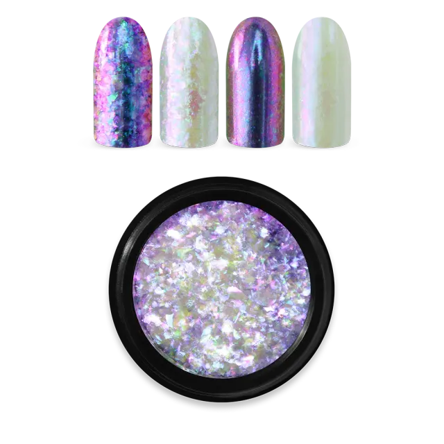 Moyra Rainbow Flakes Pink neglepynt 0,2 g metallisk