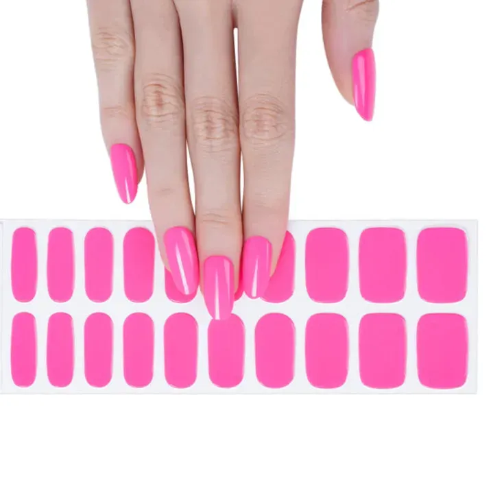 Clear Jelly Stamper Gel-ly Wraps 084 Hot Pink gel wraps 20 stk