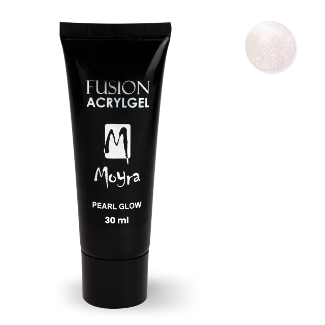 Moyra Fusion Acrylgel Pearl Glow akrylgel 30 ml lang holdbarhed