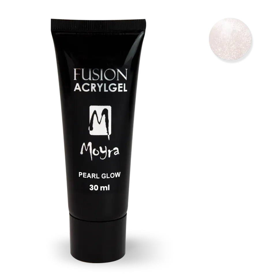 Moyra Fusion Acrylgel Pearl Glow akrylgel 30 ml lang holdbarhed