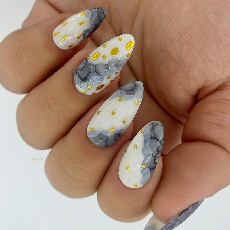 Indigo Nails Black Inkie nailart blæk sort