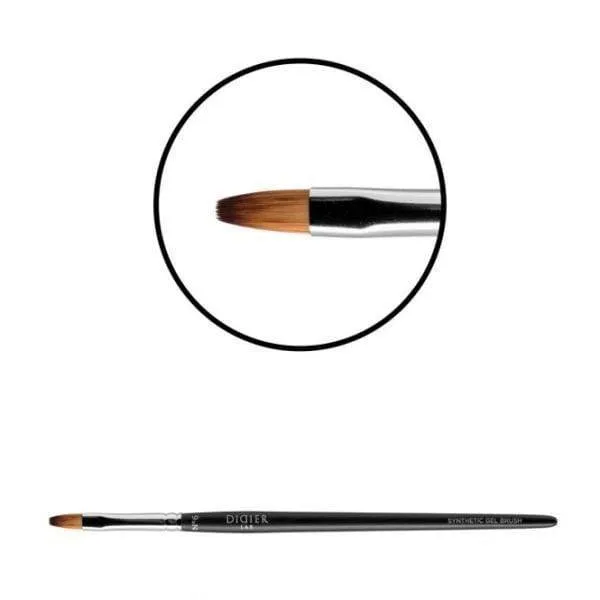Didier Lab Gel Brush No6 Oval gelpensel syntetisk
