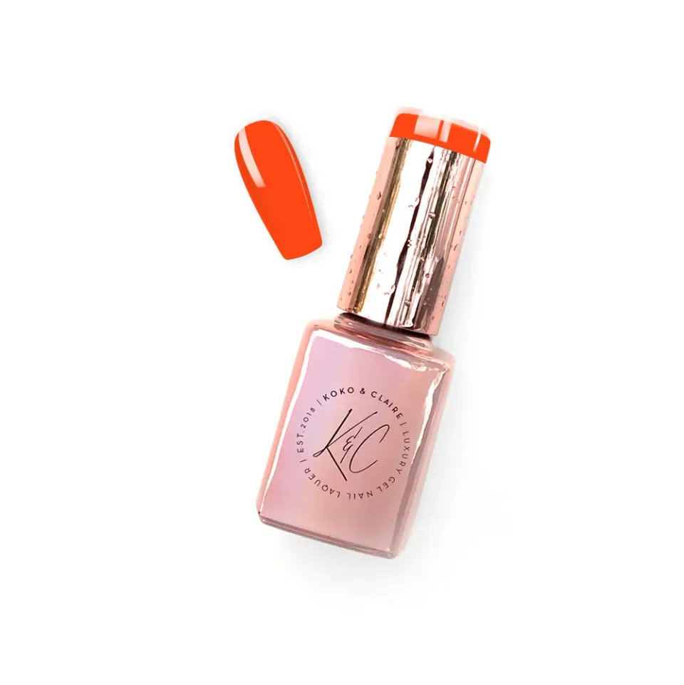 Clear Jelly Stamper 535 Carve It Up builder gel 12 ml neon orange