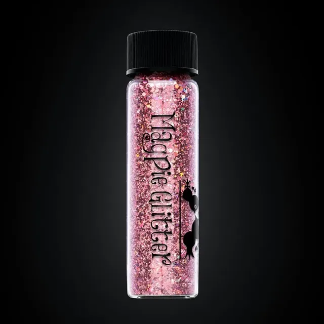 Beautystones Indigo Nails Rose Glitter negleglimmer rosa