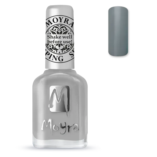 Moyra SP23 Grey stamping neglelak 12 ml grå