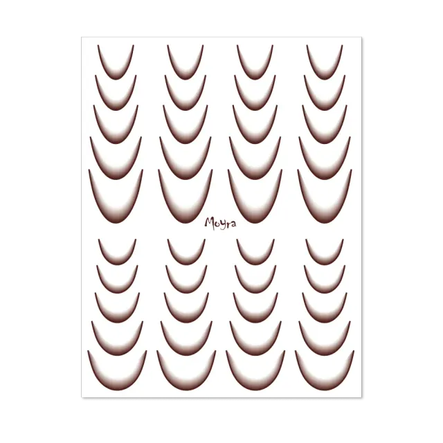 Moyra Ombre 09 Brown watertransfer stickers negle
