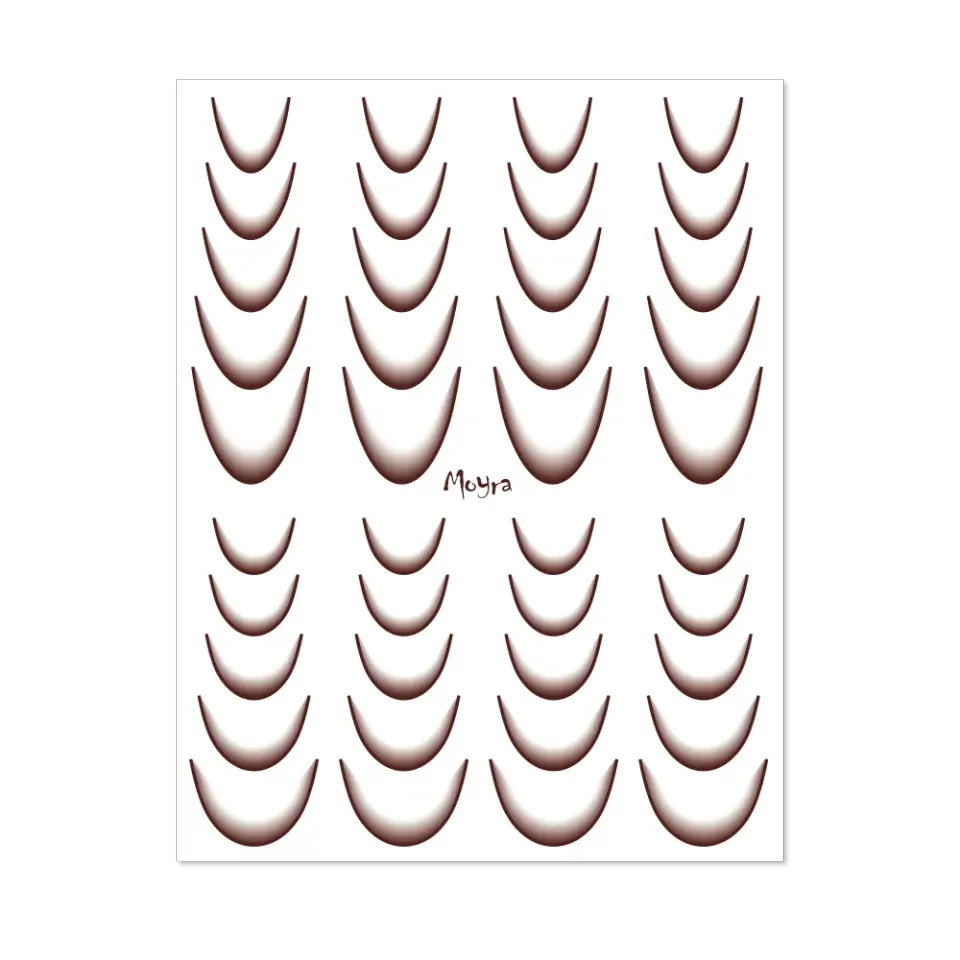 Moyra Ombre 09 Brown watertransfer stickers negle