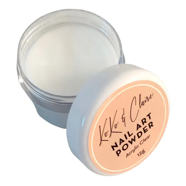 Clear Jelly Stamper Nail Art Powder akrylpulver klar 12g mat