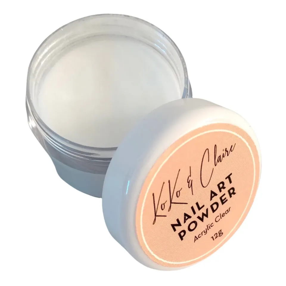 Clear Jelly Stamper Nail Art Powder akrylpulver klar 12g mat