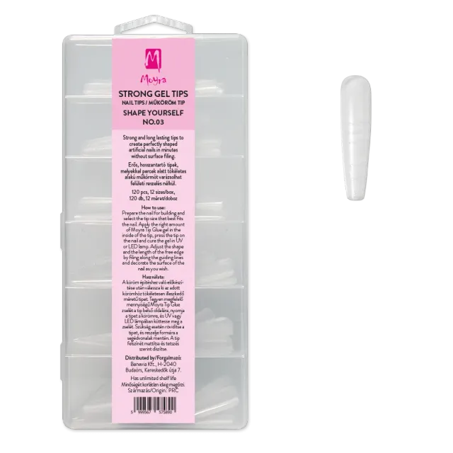 Moyra Strong Gel Tip No. 03 gele tipper 120 stk
