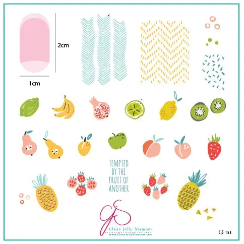 Clear Jelly Stamper Mod Life Just Picked CjS-154 stampingplade