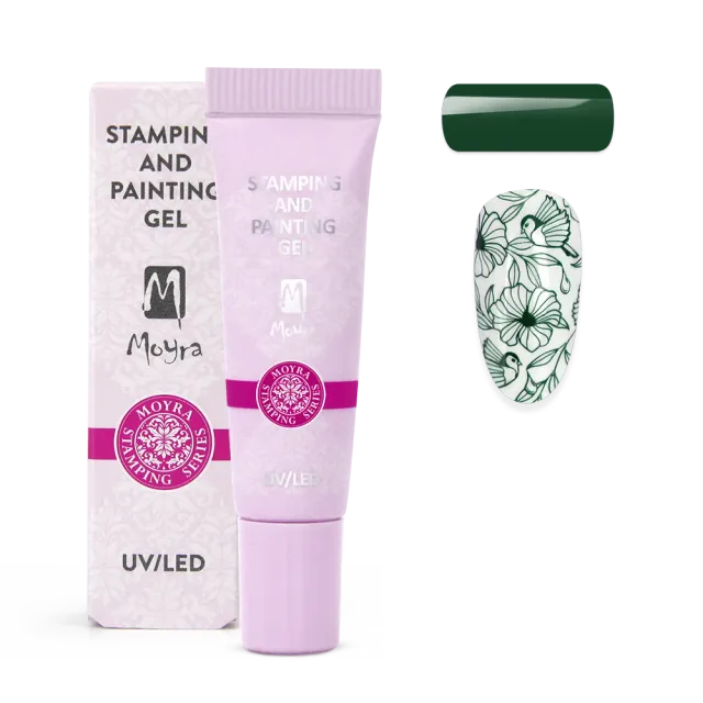 Moyra Stamping painting gel 18 Dark Green 7 g