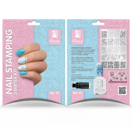 Moyra Stamping Starter Kit 41 Florality 3 sæt 4 dele