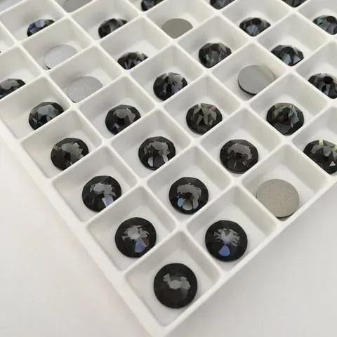 Beautystones Crystals Graphite neglekrystaller mørk