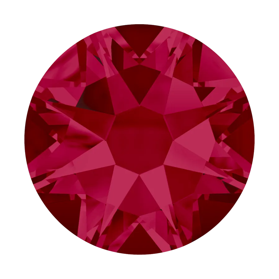 Beautystones Ruby neglekrystaller røde flat back sten