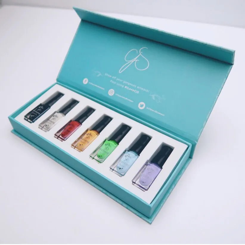 Clear Jelly Stamper Starter stampinglak 7 farver 7x5ml dækkende