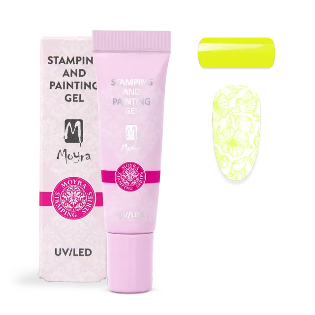 Moyra Stamping No.10 Vivid Yellow gel 7 g gul