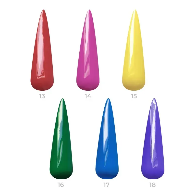 Mline Beauty Ombre Sæt Nr. 3 neglegel 6 farver