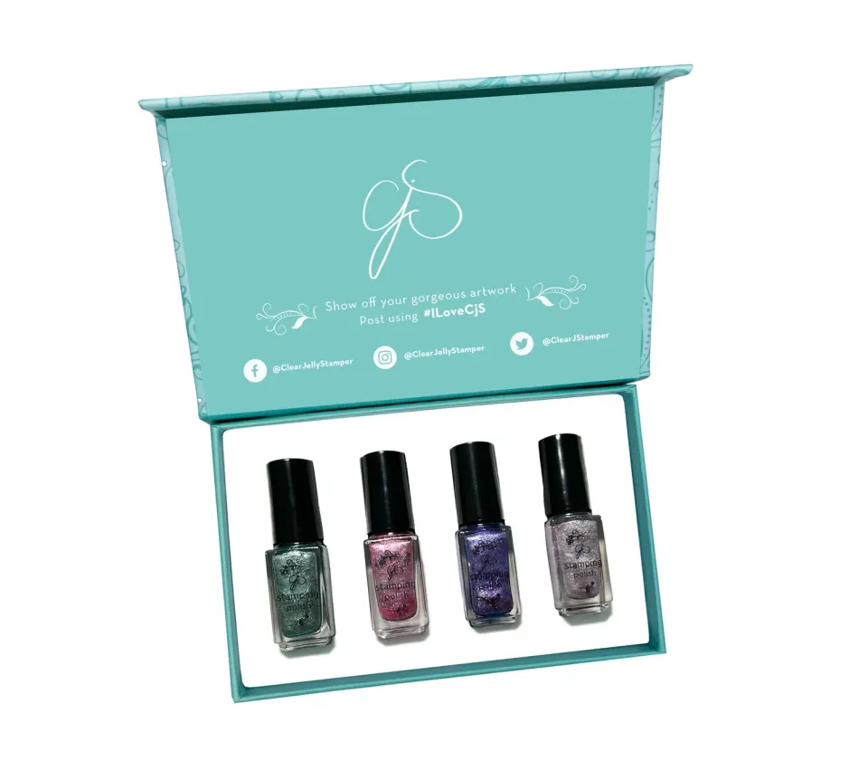 Clear Jelly Stamper Winter Wonderland stamping lak sæt 4x5 ml