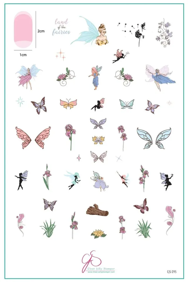 Clear Jelly Stamper CjS-295 Land of Fairies stempelplade