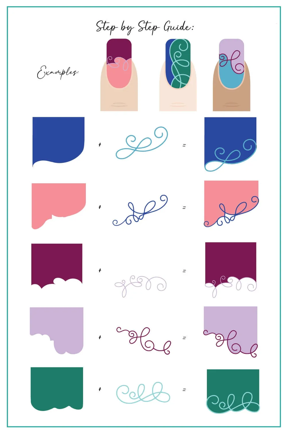Clear Jelly Stamper CJS-308 French Tilt-A-Swirl stempelplade