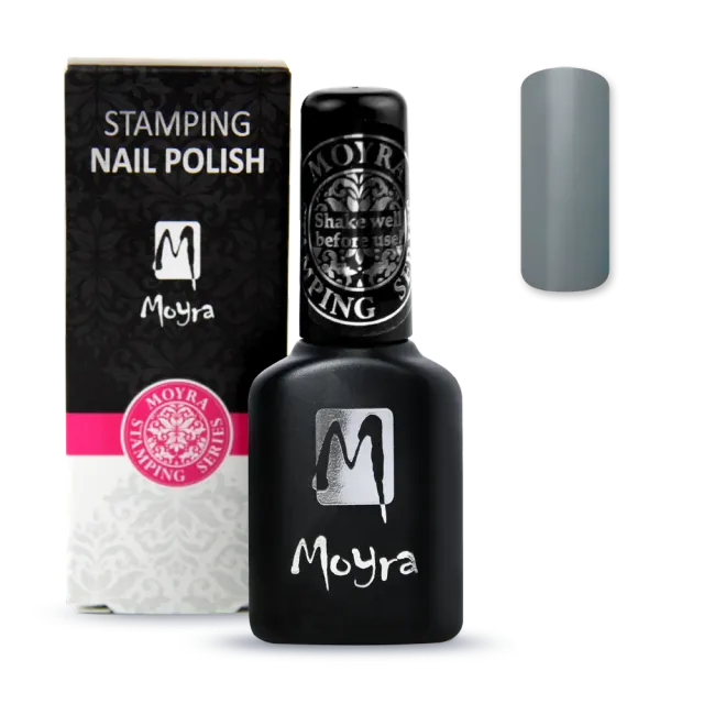 Moyra Smart SPS09 Grey stampinglak 12 ml grå