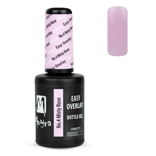 Moyra Easy Overlay No.4 builder gel Misty Rose 10ml dækkende