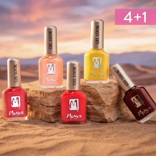 Moyra Gel Look Sunset Glow neglelak 5x12 ml 4+1