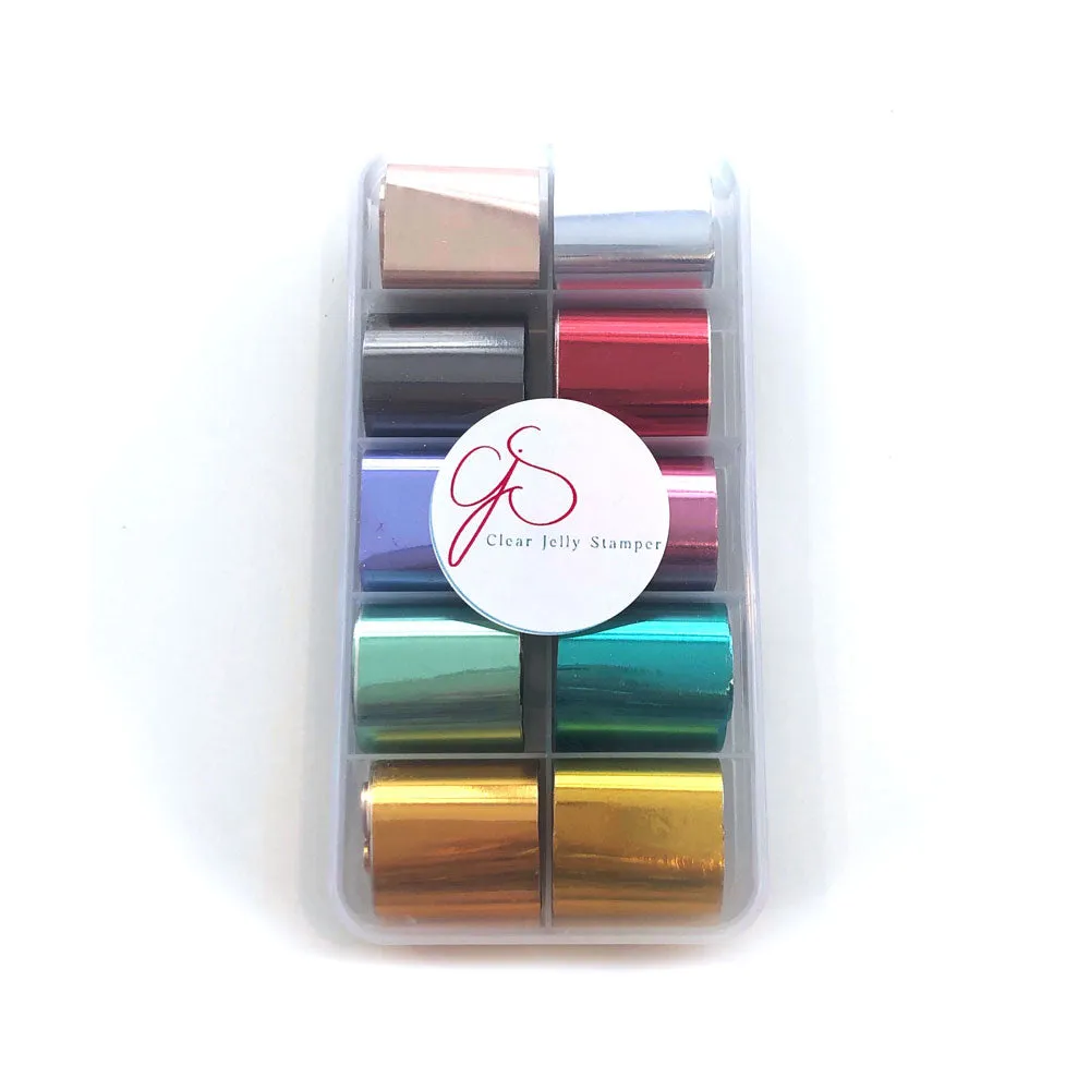 Clear Jelly Stamper Art Foil neglefolie Collection 2 10 stk