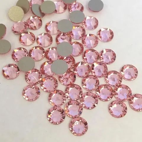 Beautystones Light Rose neglekrystaller flad