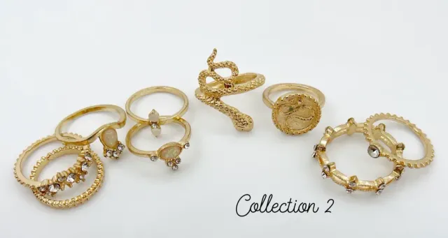 Clear Jelly Stamper Koko & Claire Collection 2 dekorative ringe 9-11 stk