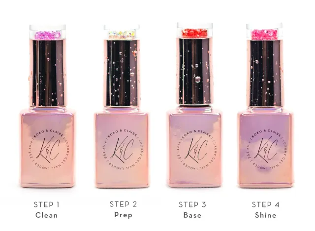 Clear Jelly Stamper Fashionista Foundations mani kit 4x12ml hemafri
