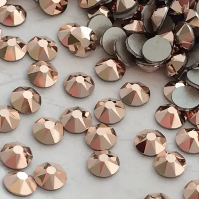 Beautystones Crystal Rose Gold neglesten flat back