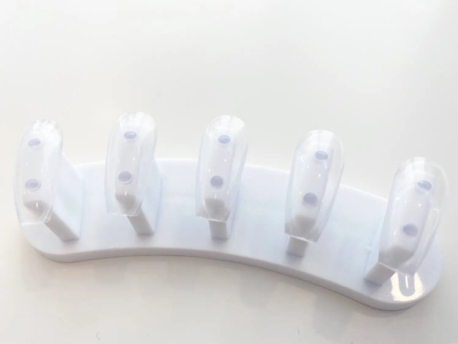 Clear Jelly Stamper øvetips clear 100 stk long coffin
