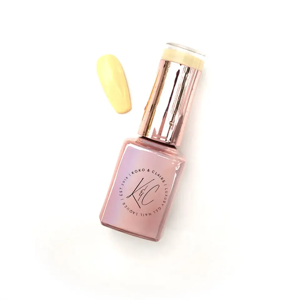 Clear Jelly Stamper KoKo Claire 078 Soft Butter gellak gul