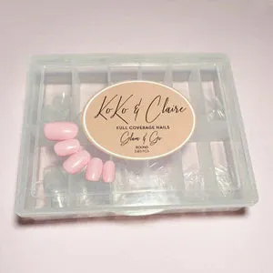 Clear Jelly Stamper Glam & Go Round kunstige negle 240 stk
