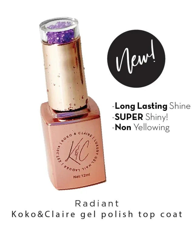 Clear Jelly Stamper KoKo & Claire Radiant topcoat blank 12 ml