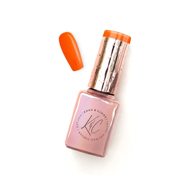 Clear Jelly Stamper KoKo & Claire 0254 gellak orange 12 ml dækkende