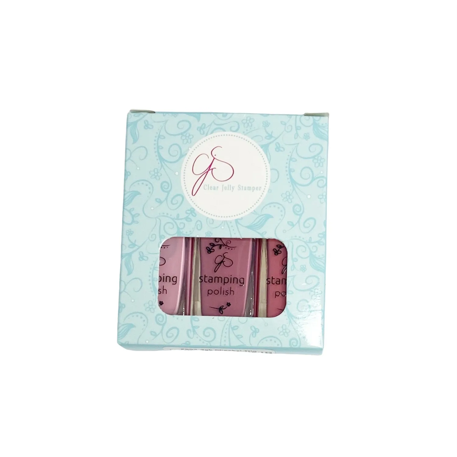 Clear Jelly Stamper Don't Be Cheeky stampinglak 3-pak rosa