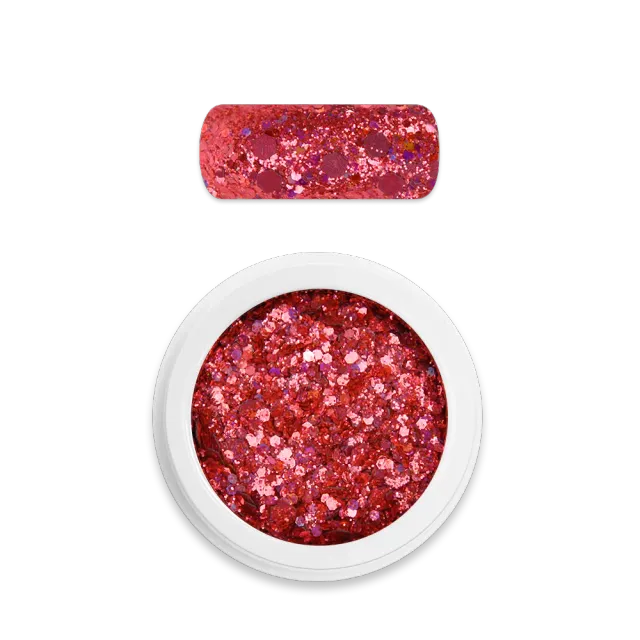 Moyra Holo glitter mix 17 Chameleon coral 3 g